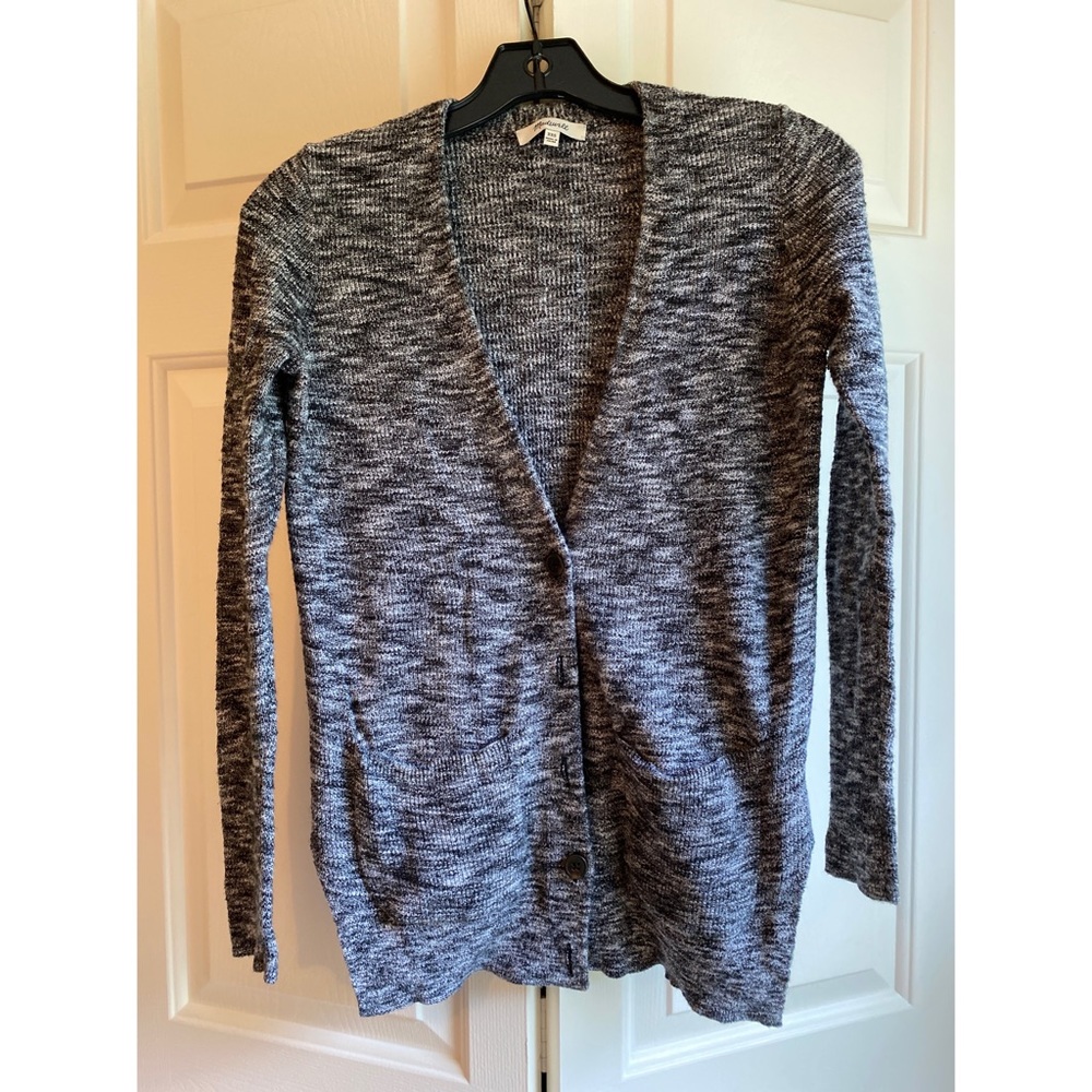 Madewell Heather Gray Button Down Cardigan with Pockets. XXS